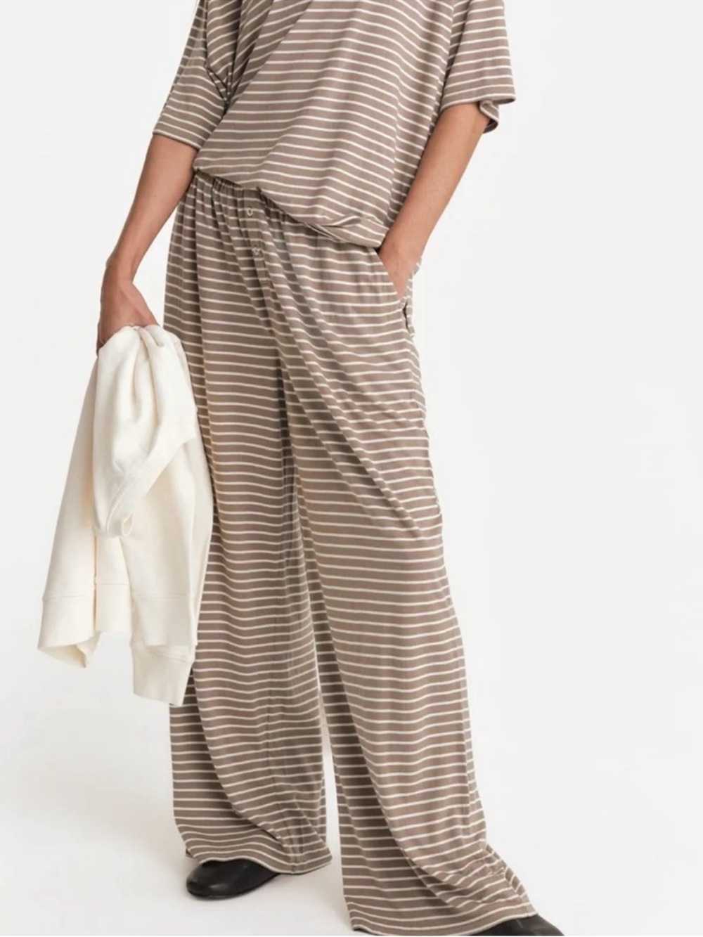 LIKE NEW MATE the Label Tencel Sleep Wide Leg Pant Striped XS